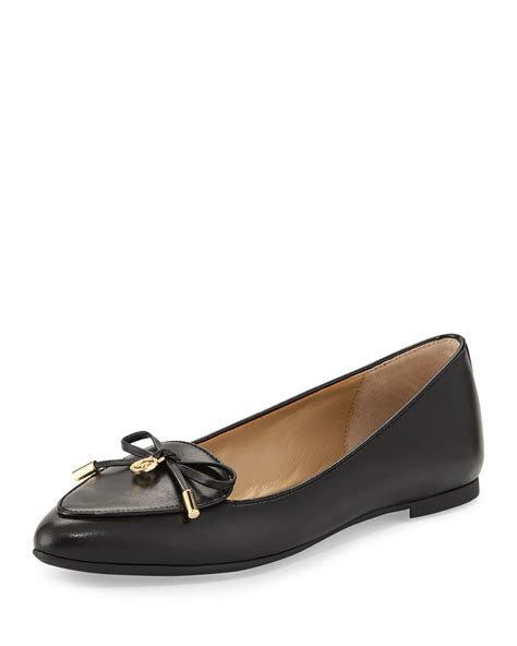 black flat michael kors shoes|michael kors flats on sale.